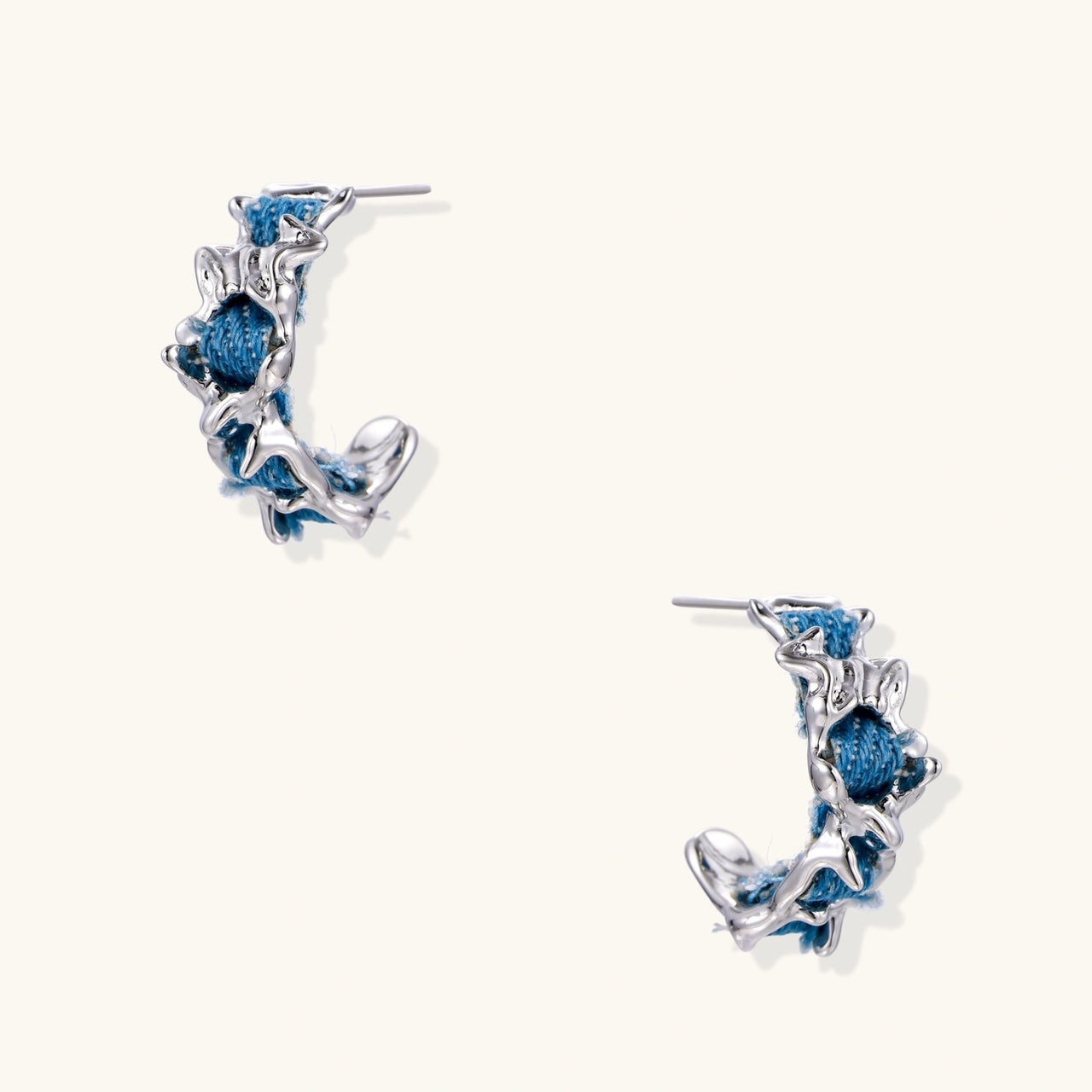 Brincos Argola Azure Wave Vellery