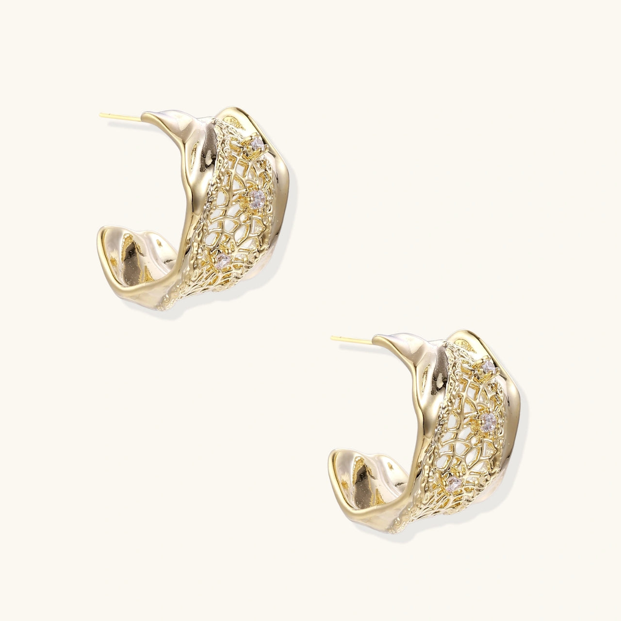 Brincos Argola Lattice Light Vellery