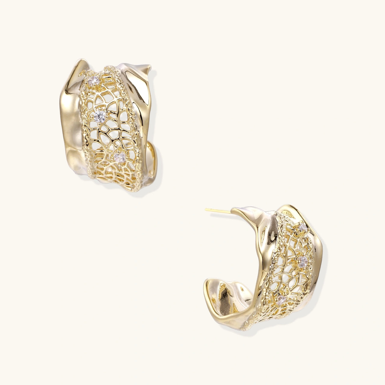 Brincos Argola Lattice Light Vellery