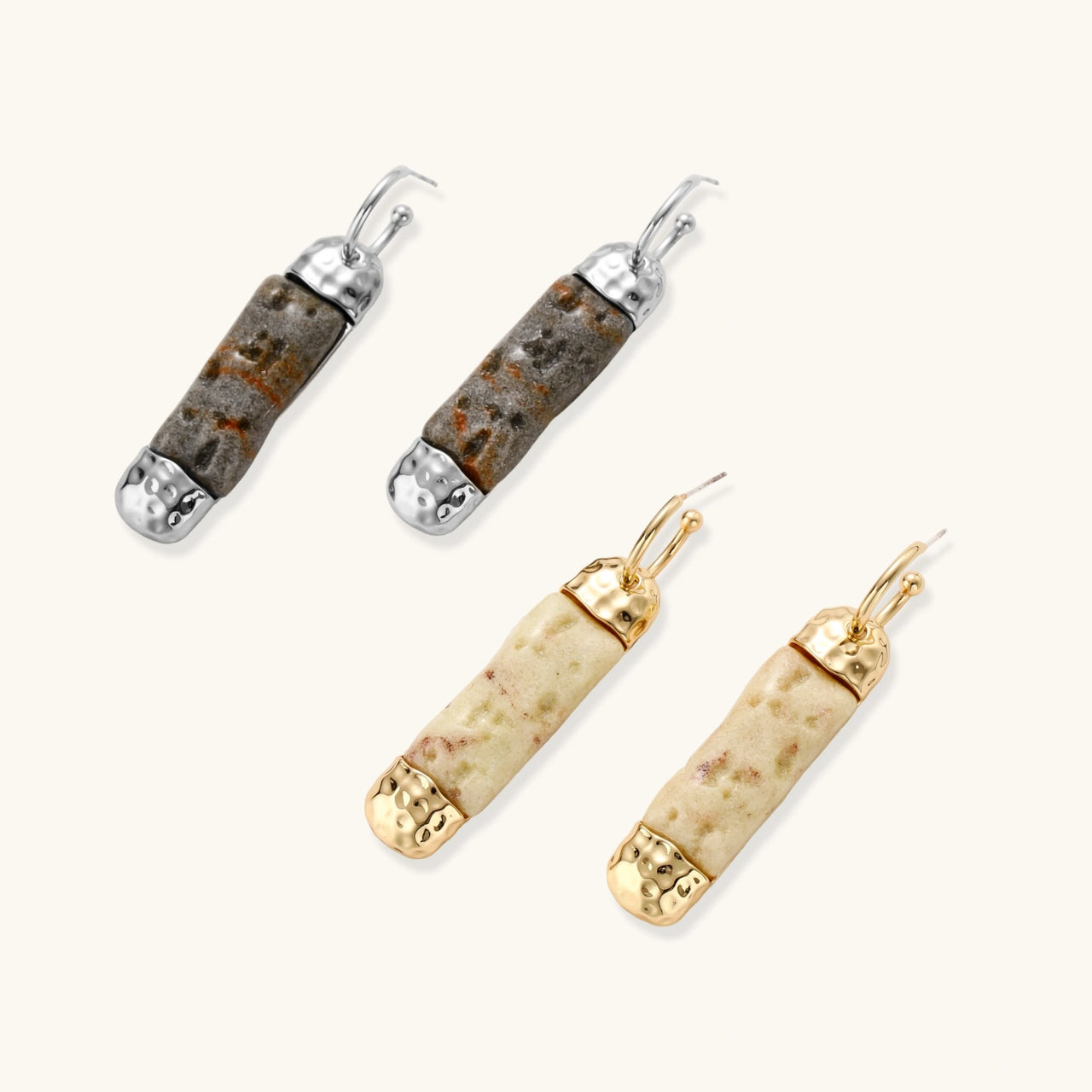Brincos Marble Luxe Vellery