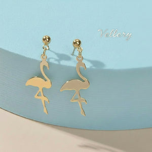 Brincos Flamingo Gold Vellery