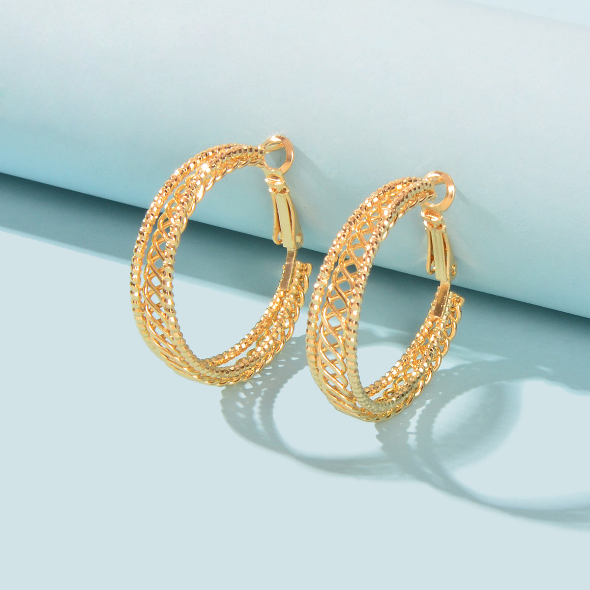 Brincos Huggie Gold Vellery