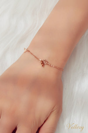 Pulseira Butterfly Rosé Vellery