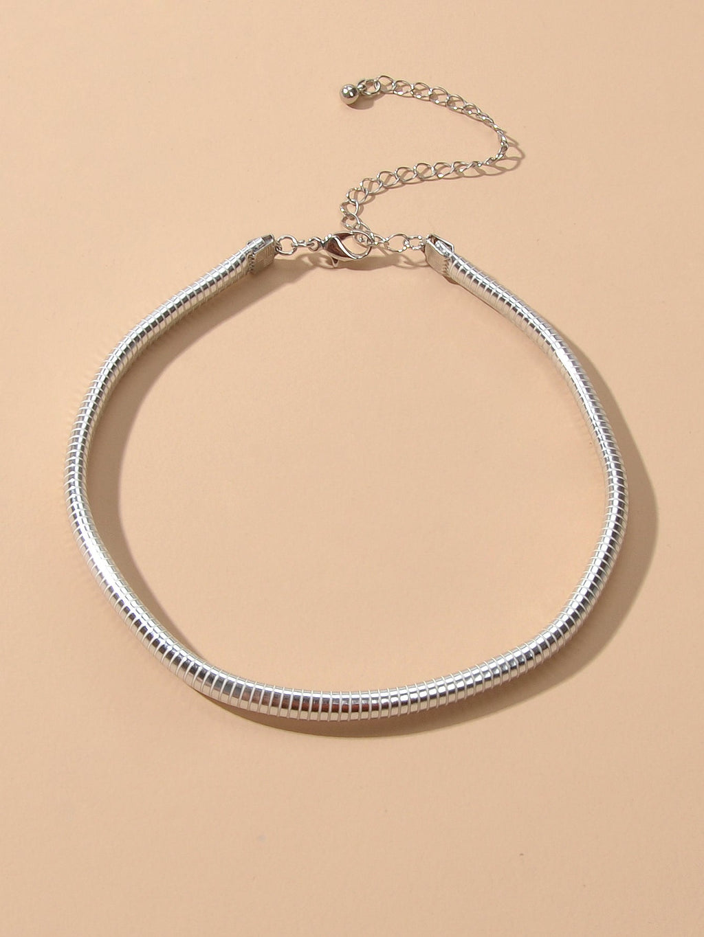 Colar Serena Vellery — Choker Prateada de Luxo Minimalista-1