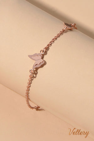 Pulseira Butterfly Rosé Vellery