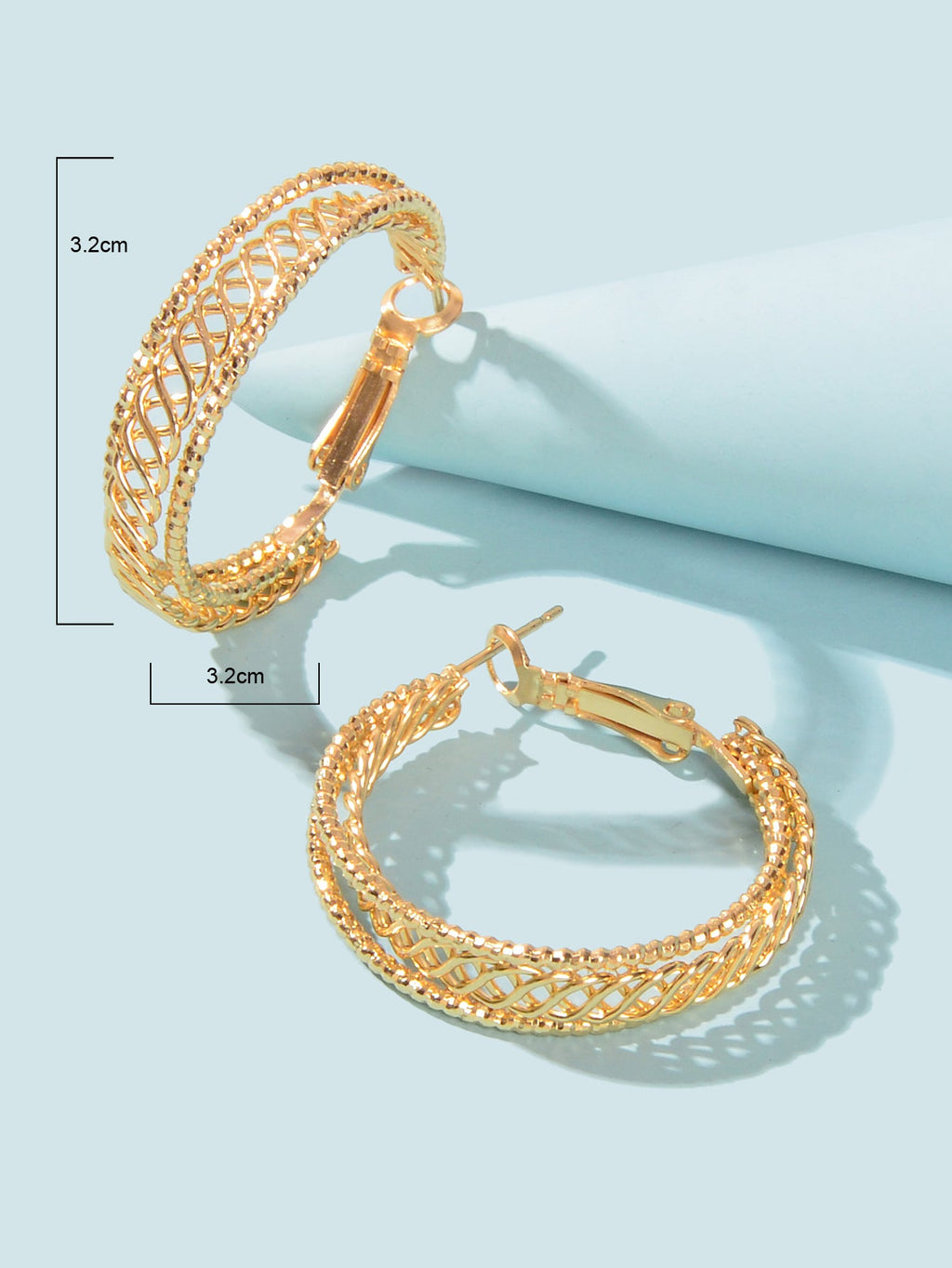 Brincos Huggie Gold Vellery