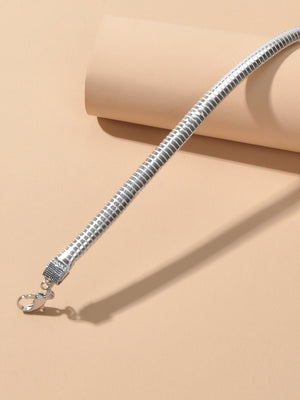Colar Serena Vellery — Choker Prateada de Luxo Minimalista-3