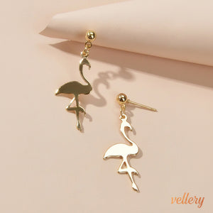 Brincos Flamingo Gold Vellery