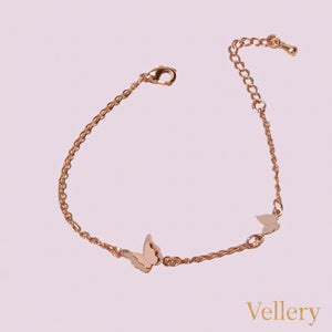 Pulseira Butterfly Rosé Vellery