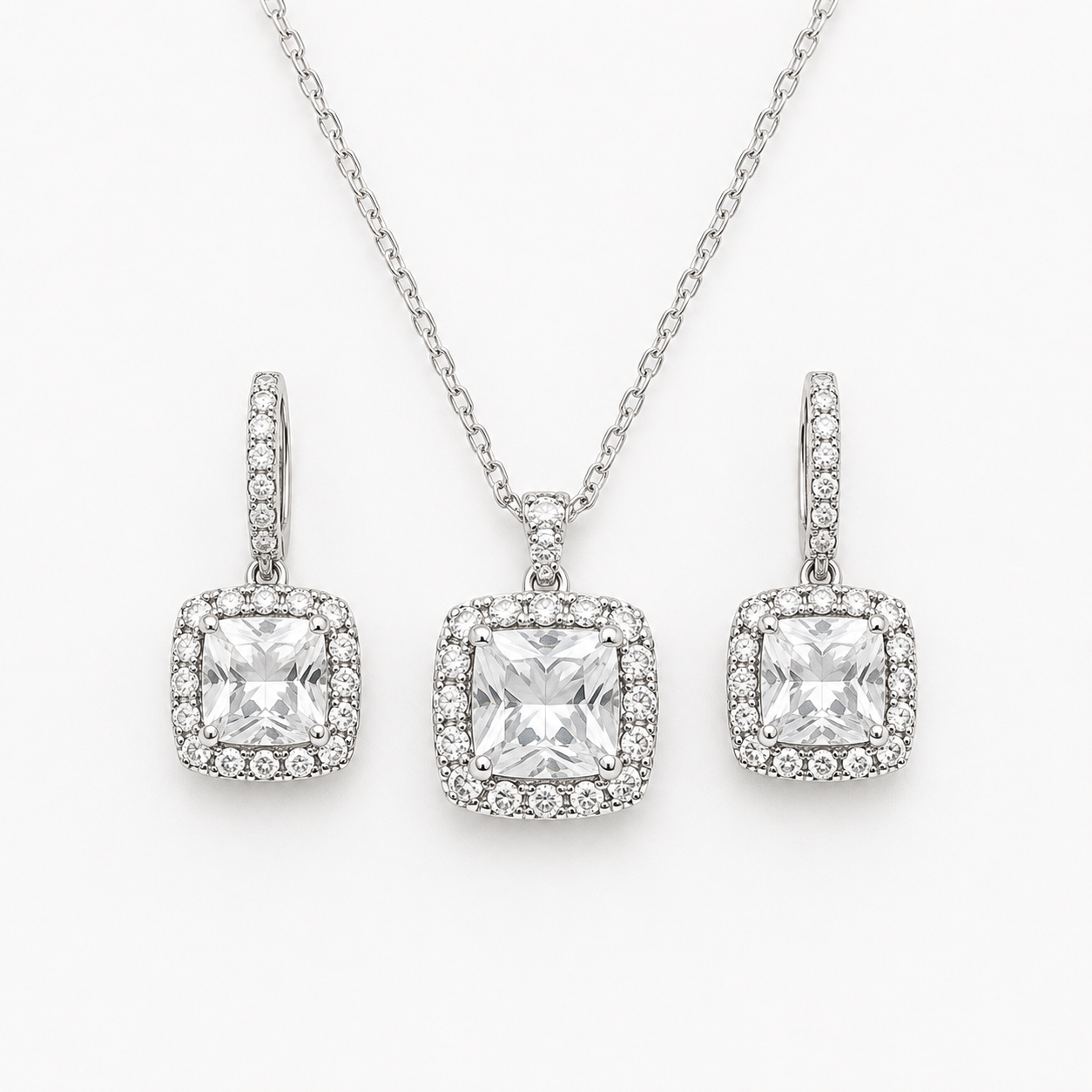 Conjunto Crystal Square Vellery