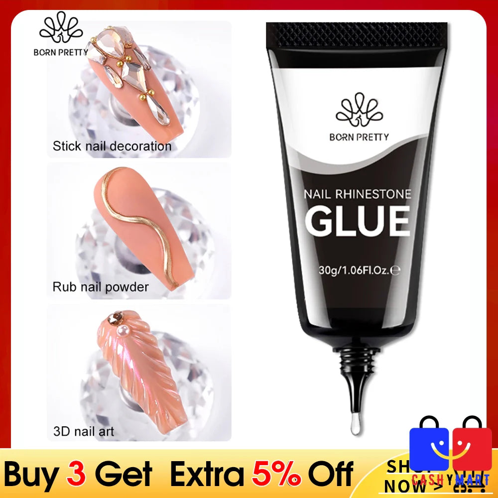 Gel Fixador de Cristais Nail Art Vellery