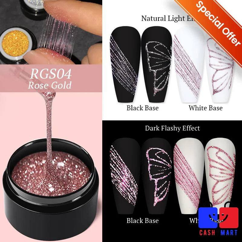 Gel Fixador de Cristais Nail Art Vellery