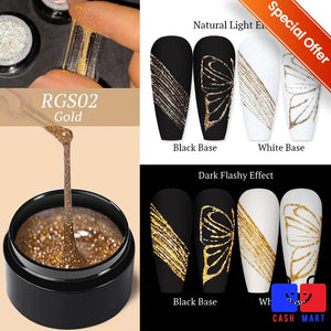 Gel Fixador de Cristais Nail Art Vellery