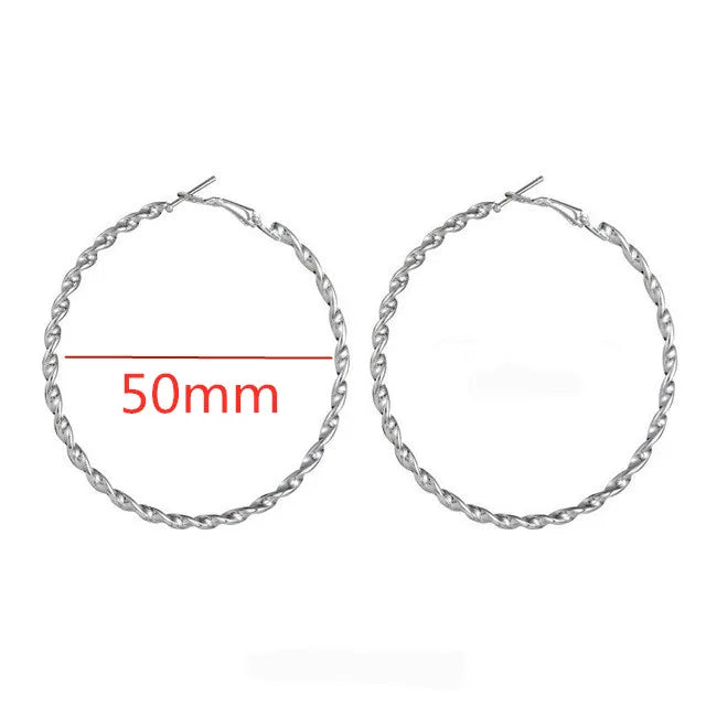 Brincos Argola Bold Circle Vellery