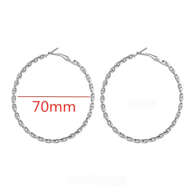 Brincos Argola Bold Circle Vellery
