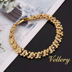 Bracelete Coração Dourado Vellery