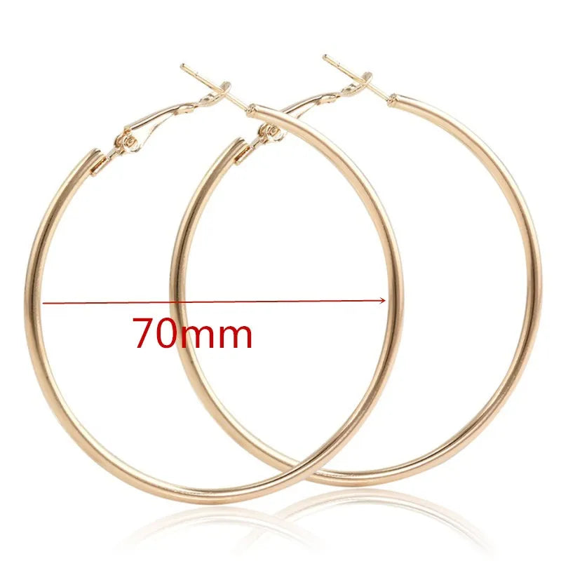 Brincos Argola Bold Circle Vellery