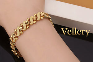 Bracelete Coração Dourado Vellery