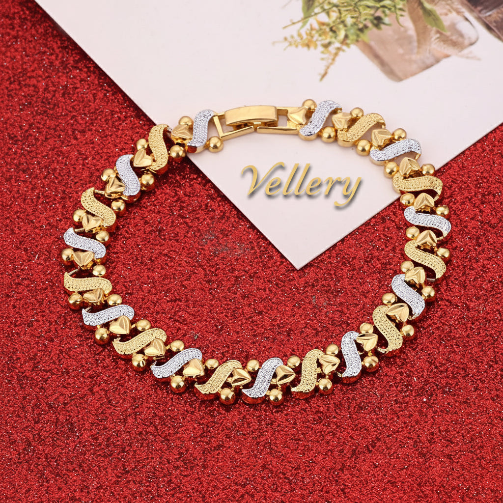 Bracelete Coração Dourado Vellery