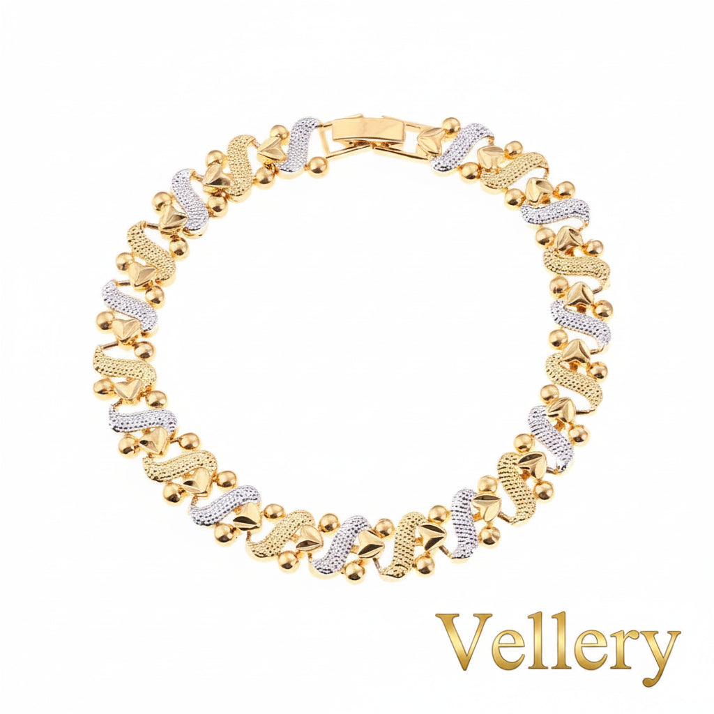 Bracelete Coração Dourado Vellery