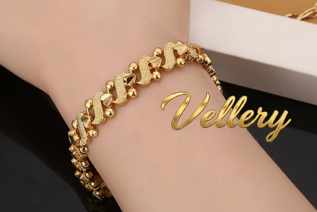 Bracelete Coração Dourado Vellery