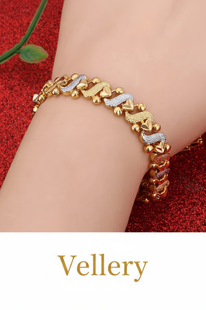 Bracelete Coração Dourado Vellery