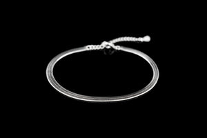 Pulseira Tornozeleira Snake Silver Vellery