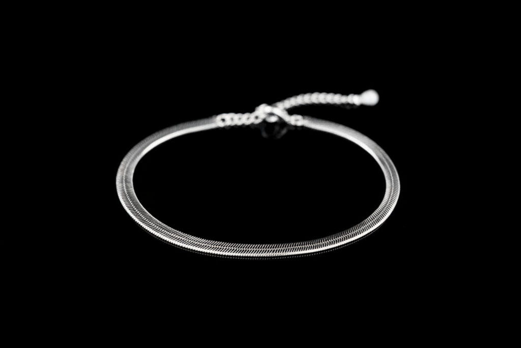 Pulseira Tornozeleira Snake Silver Vellery