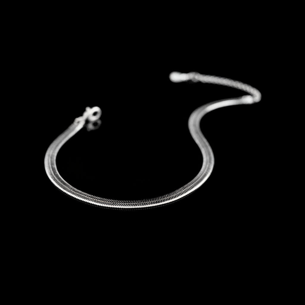 Pulseira Tornozeleira Snake Silver Vellery