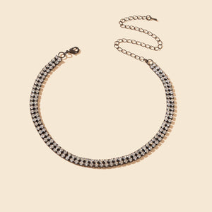 Colar Riviera Black Vellery — Elegância Minimalista em Zircônia Negra-1