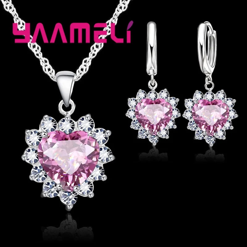 Conjunto Heart Crystal Vellery