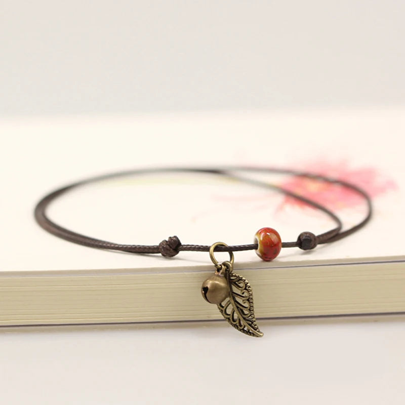 Pulseira Tornozeleira Ceramic Leaf Vellery