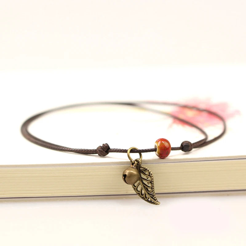 Pulseira Tornozeleira Ceramic Leaf Vellery