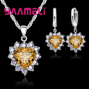 Conjunto Heart Crystal Vellery