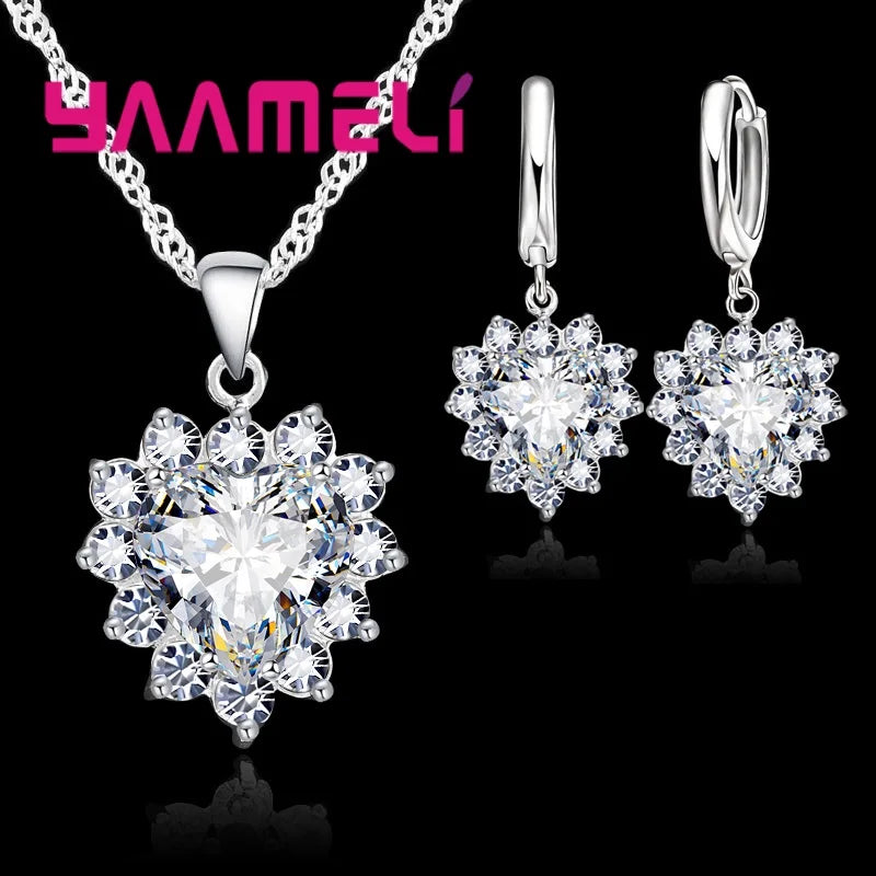 Conjunto Heart Crystal Vellery