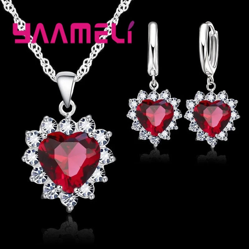 Conjunto Heart Crystal Vellery