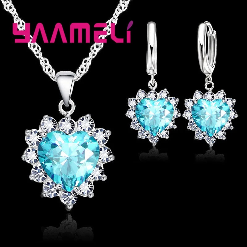 Conjunto Heart Crystal Vellery