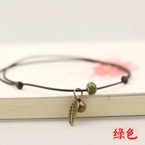 Pulseira Tornozeleira Ceramic Leaf Vellery