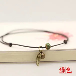 Pulseira Tornozeleira Ceramic Leaf Vellery