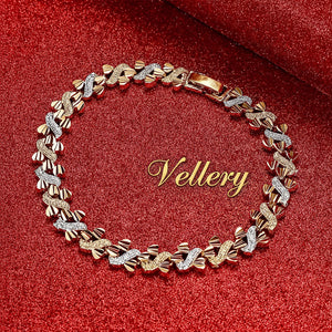Bracelete Coração Dourado Vellery