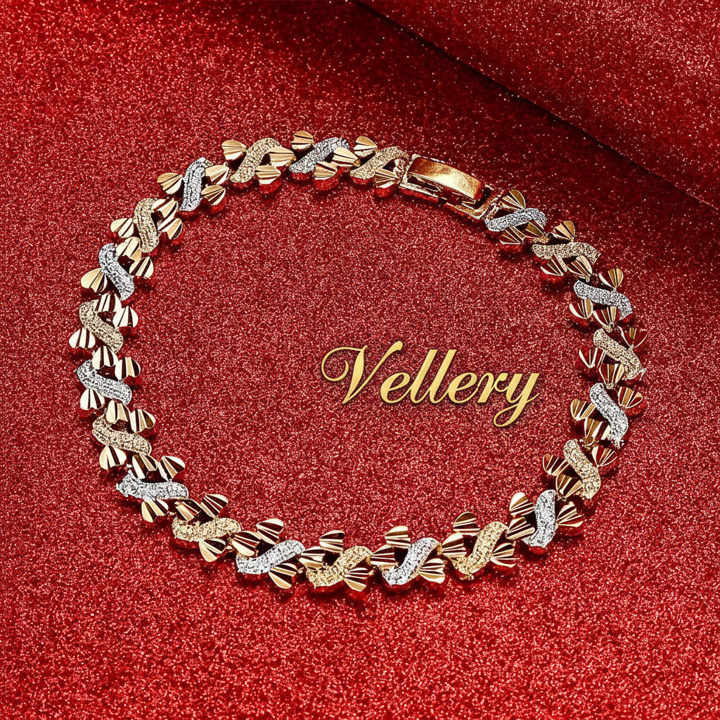 Bracelete Coração Dourado Vellery
