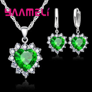 Conjunto Heart Crystal Vellery