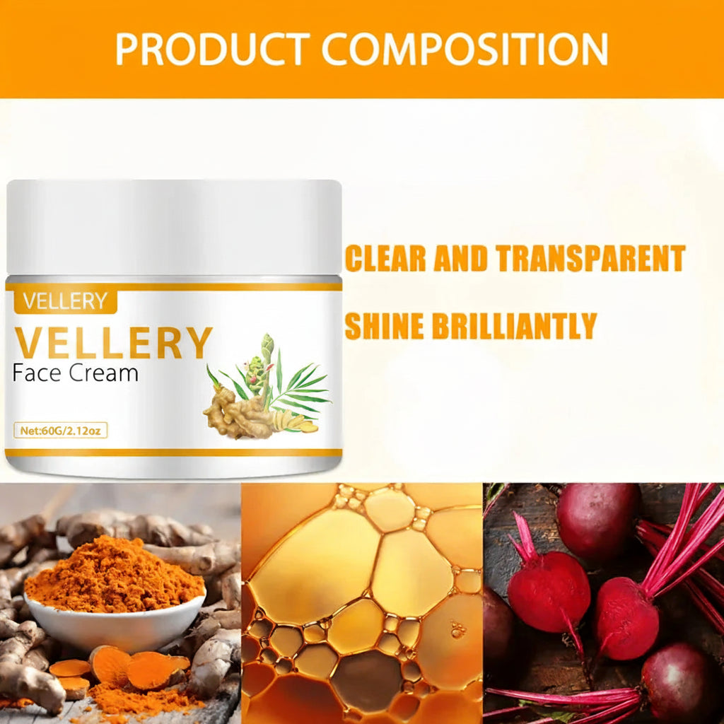 Creme Facial Turmeric Glow Vellery
