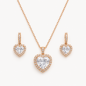 Conjunto Heart Crystal Vellery